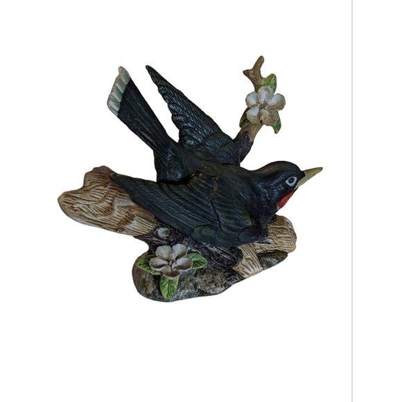 Vintage Aldon Vanished Species Porcelain “Huias Heteralocha” Figurine Great Cond - Picture 1 of 6